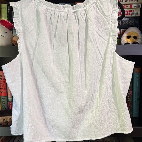 J. Crew Ruffle-Trim Button-Up Top - Picture 8 of 9